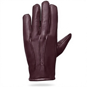 <b>Women</b> Sheep Leather Driving Gloves Wrist Length Unlined <b>Thermal</b> Plain Style for Daily Use Winter Warmth Casual - Product Image 4