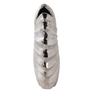 Vaso Rotondo a Forma di Conchiglia in Metallo Alluminio, Vaso Scultoreo per Fiori, Decorazione d'Interni in Stile Costiero Glamour - Product Image 3