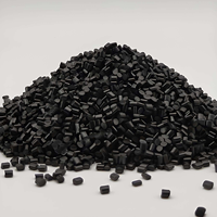 Granulés de PC noir renforcés de fibres de verre à 10 %, résine de polycarbonate haute résistance pour la fabrication de pièces mécaniques industrielles