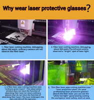 Lunettes de protection laser, lunettes de protection pour machine de marquage, gravure, soudage, découpe, élimination de la rouille, lunettes anti-rayonnement laser