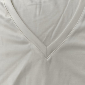 CNSHELL Nuova Maglietta a <span class=keywords><strong>Maniche</strong></span> <span class=keywords><strong>Lunghe</strong></span> in Tessuto Modal con Logo Personalizzato, Moda 'FITS EVERYBODY', Effetto Nudo, per Yoga, Casa e Lingerie - Product Image 4