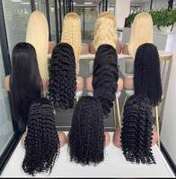 Perruques en cheveux humains HD Lace Frontal 13x4 13x6 5x5, lisses Yaki ou crépues, sans colle, pré-épilées, pour femmes noires - Vente en gros