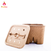 Boîte jetable en bambou biodégradable FireMagic BBQ, charbon de bois à combustion totale pour le camping en plein air, à usage unique, inodore