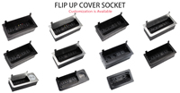 Bureau 2AC prise de courant universelle prise Pop de table USB charge amortie boîte de connexion multimédia pour US CN EU Plug
