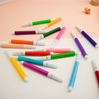 Boîte Packs Marqueurs Lavables pour Enfants DIY Promotionnel Lavable Textile Marqueurs Tissu Marqueur Stylo Ensemble