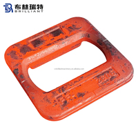 Accessoires de conteneurs à fondation surélevée en acier structurel galvanisé à chaud, cadre en U pour conteneurs, socle de conteneur