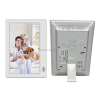 Pros 7 "WiFi cadre photo numérique montable au mur électronique intelligent cadres photo télécommande 1080P vidéo musique calendrier horloge