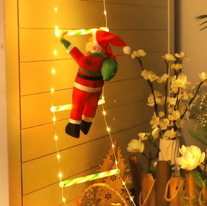 <span class=keywords><strong>Luces</strong></span> <span class=keywords><strong>de</strong></span> Escalera <span class=keywords><strong>Navideñas</strong></span> con Papá Noel Escalando, Estrella Colgante Decorativa <span class=keywords><strong>para</strong></span> Exteriores, Luz Decorativa <span class=keywords><strong>para</strong></span> Porche, Pared, Jardín - Product Image 5