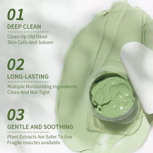 <span class=keywords><strong>Meilleur</strong></span> produit de soin de la peau pour hommes et femmes, masque hydratant et nourrissant éclaircissant, ingrédients : masque en capsule à l'argile et au curcuma - Product Image 4