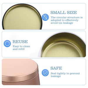 Recyclable Metal Food-Grade <b>Tin</b> Box Multiple Colors for Flower <b>Tea</b> Candy Chocolate Aromatherapy Candle <b>Tin</b> Jar Packaging Storage - Product Image 2