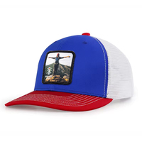 Chapeau de camionneur en sergé Richardson 112-DS sublimé par teinture avec LOGO personnalisé, popeline Oxford brodée à la main avec motif de fruits à pois