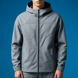 Water Reactive <strong>Jacket</strong> Heat Reactive Streetwear Custom Reflective <strong>Glow</strong> in the <strong>Dark</strong> Hooded Strips OEM Running Cycling Print Sports - Product Image 2