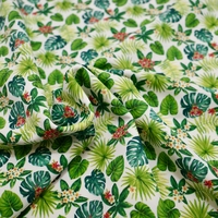 Tela de Punto por Urdimbre para Trajes de Baño y Bikinis, Diseño Personalizado, Resistente al Cloro, Estampado Tropical, 225 g/m², 40D, Elástica en 4 Direcciones, 80% Nailon, 20% Spandex