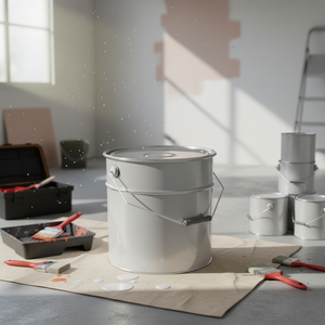 Bidon cylindrique Kontensan 16 Lt, seau à peinture, modèle L221, origine Turquie, 270xH289mm - Product Image 3