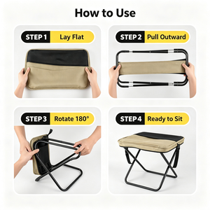 Chaise <span class=keywords><strong>de</strong></span> camping pliable portable d'usine OEM, robuste, en tissu Oxford, avec sac <span class=keywords><strong>de</strong></span> transport et bandoulière, pour pique-nique, plage et voyage en extérieur - Product Image 6