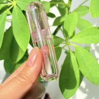 Tubes souples personnalisés roses mignons pour brillant à lèvres, vides, 3 ml, avec impression sérigraphique pour baume, logo personnalisé, en plastique