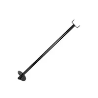 Estacas Helicoidales de Acero Negras con Soporte de Tapa
