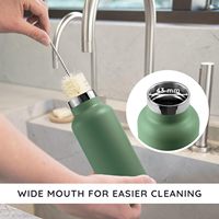 Thermos classique en acier inoxydable 304, 350 ml, 500 ml, 750 ml, tasse à eau, bouteille d'eau, flacons isothermes à large ouverture pour une utilisation en extérieur