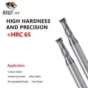 أداة طحن كربيدية من سلسلة Z عالية الوضوح بعمود مستقيم وشفرتين قطرها 4 مم مع طلاء TiAlN+CrAlN عالي الصلابة OEM/ODM - Product Image 2