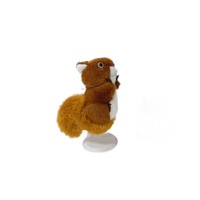 Porte-clés en peluche écureuil à grande queue mignon, jouet pendentif, petite décoration de sac, poupée porte-clés