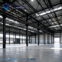Almacén de Estructura de Acero Prefabricada, Edificio de Almacenamiento de Gran Envergadura, Solución de Almacén Logístico con Estructura de Acero Resistente