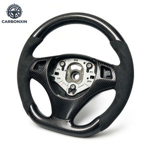 Volante Deportivo Personalizado de Fibra de Carbono Genuina y Cuero para E82/E87/E88/E90/E91/E92/E93 M3 - Product Image 3