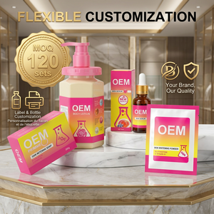OEM Gluta Primme Konzentrat Aufhellendes Organisches Kollagen Anti-Aging Dunkle Flecken Vitamin C Mineral Professionelles Körperpflege-Set - Product Image 5