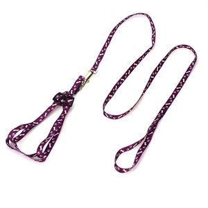 Grosir murah cetak <span class=keywords><strong>Harness</strong></span> anjing dan Set tali poliester tali dada anjing pola tulang kaki hewan peliharaan <span class=keywords><strong>Harness</strong></span> rompi dengan gesper logam - Product Image 4