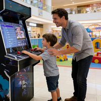 Vente en gros de machine de jeu d'arcade verticale rétro classique d'intérieur Machine de jeu de combat d'arcade à pièces