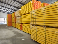 Poutre en bois H20 de haute qualité avec extrémités en plastique, colle phénolique WBP, poutre H20 pour coffrage de dalle de construction