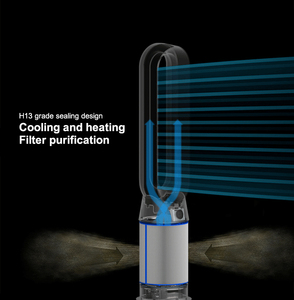 Ventilateur tour intelligent sans pales 3-en-1 avec purificateur d'air et refroidisseur, doté d'un filtre pour la maison, technologie d'air qui simule la brise naturelle - Product Image 3