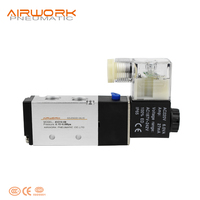 Prix d'usine 4V210-08 Vanne solénoïde électrique à commande 5/2 voies Gaz OEM DC24V AC220V