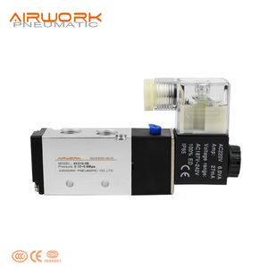 Válvula Solenoide de Control Eléctrico de 5/2 Vías 4V210-08, Precio de Fábrica, Gas OEM, DC24V AC220V - Product Image 2