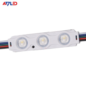 Module d'éclairage professionnel RGBW 5050 à injection pour caisson lumineux, rétroéclairage 12V 1.08W haute luminosité IP67, module LED RGBW 3 LED pour enseignes lumineuses - Product Image 1