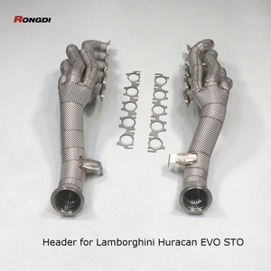 RD Performance Racing Exhaust Auto Downpipe Heat Shield Acier Inoxydable 304 1.5mm Fixation Directe par Vis pour Huracan EVO/STO - Product Image 3