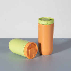Stainless Steel <b>Insulated</b> Tumbler 2025 New Style One Handed Operation Coffee <b>Mug</b> Travel Outdoor Use - Product Image 2