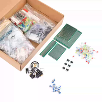 Kit de composants électroniques R3 édition ultime de 1900 pièces - Divers condensateurs, résistances, LED, transistors, plaques perforées courants
