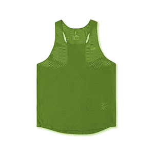 Camiseta Deportiva Personalizada con Logotipo para Maratón, Fitness, Ligera, de Malla de Poliéster, Secado Rápido, Transpirable, para Entrenamiento, Camiseta sin Mangas para Hombre - Product Image 2