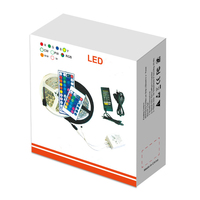 Boîte à lumière LED ondulée de couleur neutre de fabricant, boîte d'emballage de ceinture lumineuse, boîte à lumière décorative de voiture