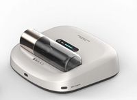 Robot de nettoyage automatique sans fil contre les acariens, aspiration puissante 6500Pa, stérilisateur UV-C, 3 modes de tapotement, capteur anti-chute, matelas, canapé