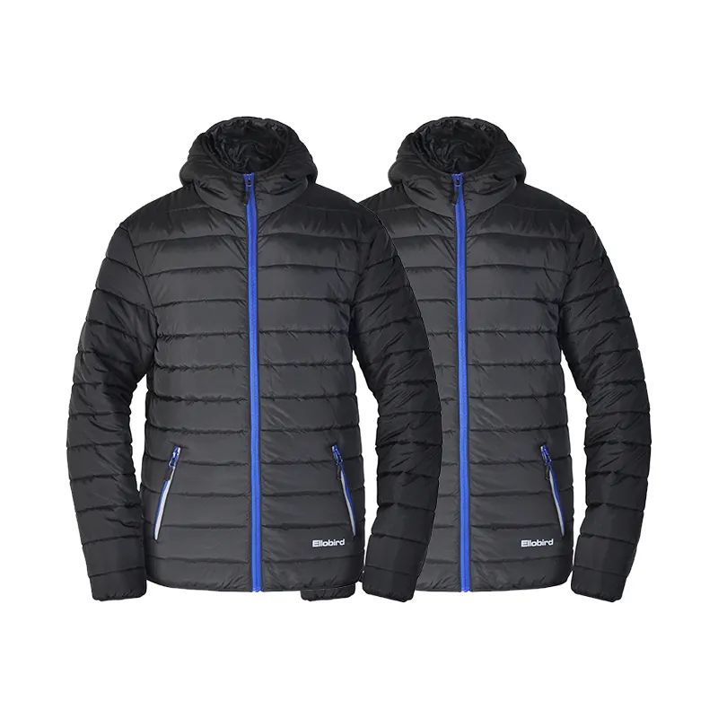 Goedkope Outdoor Heren Winter Gebreide Mouw Waterdichte Premium Puff Losse Casual Brood Kleding Outdoor Gewatteerde Jas