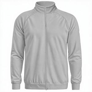 Chaqueta Deportiva Ligera de Poliéster/Algodón con Estampado Transpirable y Media Cremallera, Personalizable con Logotipo, para Equipos Deportivos, Entrenamiento, OEM, ODM, Club - Product Image 1