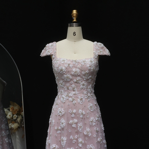 Sharon ने कहा कि महिलाओं की शादी वर्ग नेकलाइन के लिए S602 चिक लाइट गुलाबी रंग की शाम की पोशाक के लिए ओपन बैक पार्टी का कोई स्टॉक नहीं है। - Product Image 3