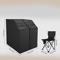 Ruang Sauna Inframerah Jauh Karbon Panas Kering Terapi Setengah Badan Berdiri ZT Design 1500W Pengaturan Suhu 25-80C untuk Penggunaan Luar Ruangan