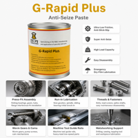 Protection anti-usure G-Rapid Plus MoS2 pour cône de broche et boîte de vitesses de machine-outil CNC, application première pour la pâte anti-usure