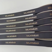 Cinta de Algodón Satinado Grosgrain con Logotipo de Marca Personalizado, Impresión en Serigrafía 3D, Colorida y de Alta Tenacidad