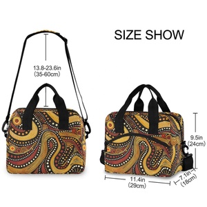 New Arrival Aboriginal Tribal Design Portable <b>Sublimation</b> Adults Thermal Lunch Tote Insulated Custom Lunch Bag for Women - Product Image 3