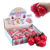 Jouet anti-stress à presser en forme de mini-boule de pâte à rebond lent, saveur fruit du dragon, pour l'exportation, pour les 3 ans et plus, 15-35 ans - Zhejiang