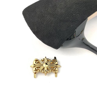 Fabricant vente en gros de pièces de boucle de chaussure en alliage de zinc en métal doré accessoires pour femmes durables et écologiques crochets décoratifs pour chaussures à nœud
