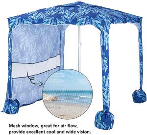 Tenda da Spiaggia Cabana con Montaggio Manuale, Area Ombreggiata Grande 180x180cm, Ombrellone da Esterno con Protezione UV 50+ - Product Image 3